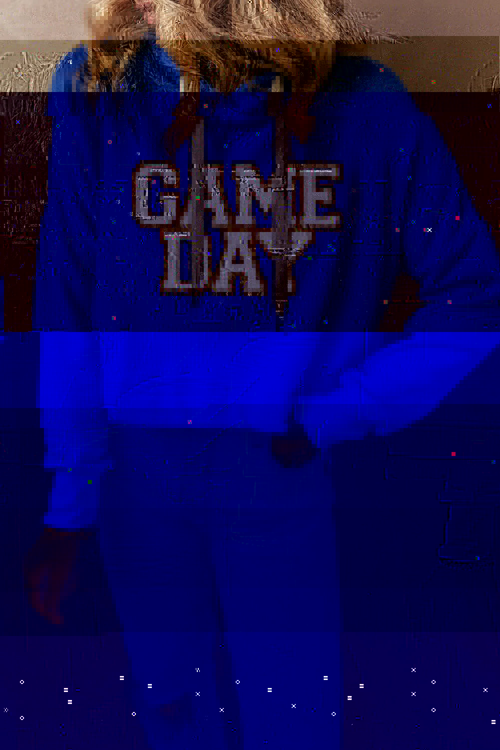 GAME DAY Drawstring Long Sleeve Hoodie